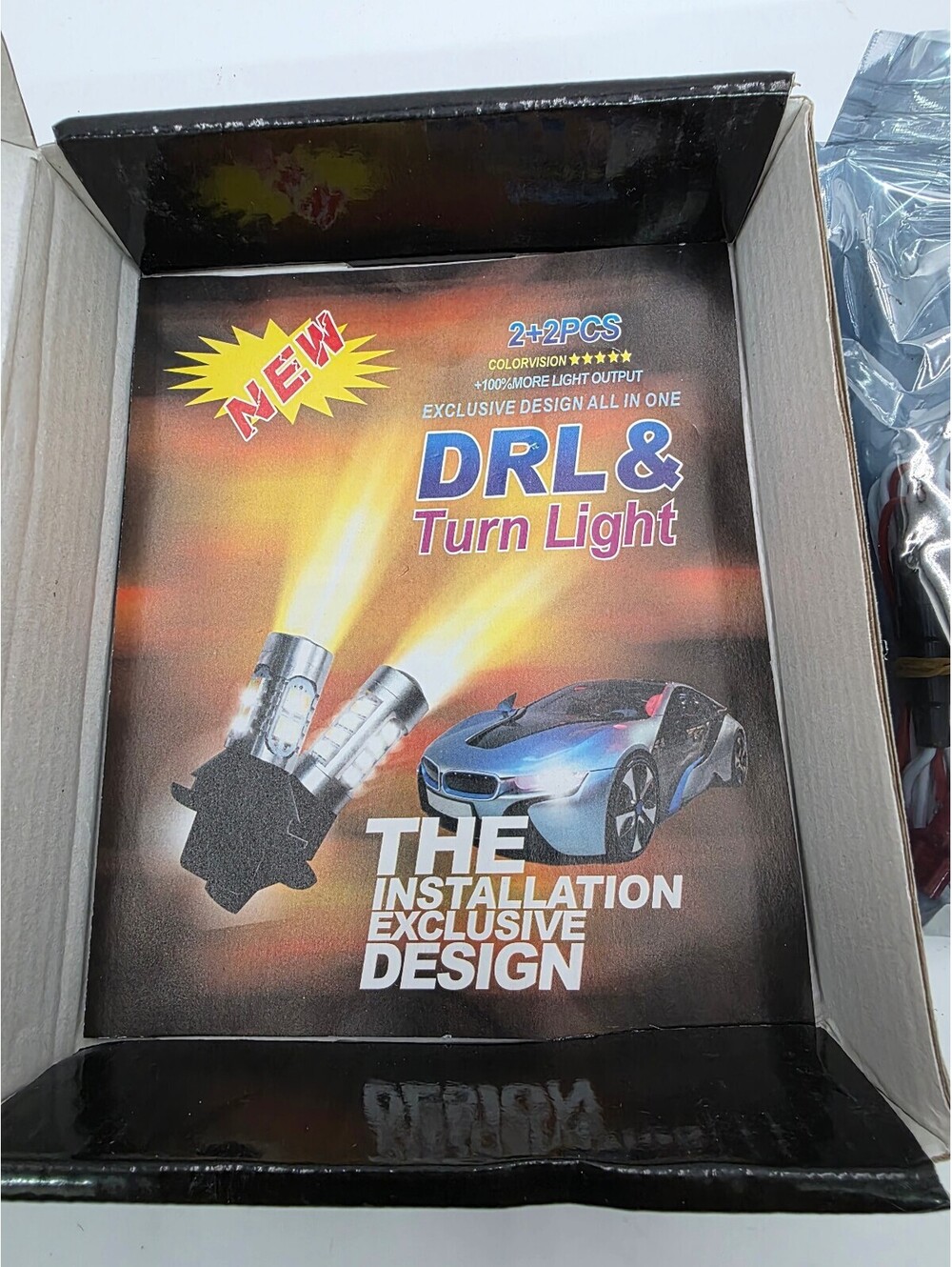 DRL & Turn Light Car LED Bulbs - Exclusive Design All In One